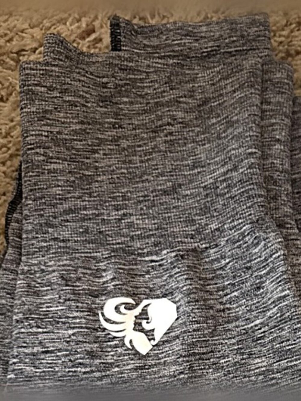 Women's Best Taupe Gray Marl Seamless Gym Leggings XS, New